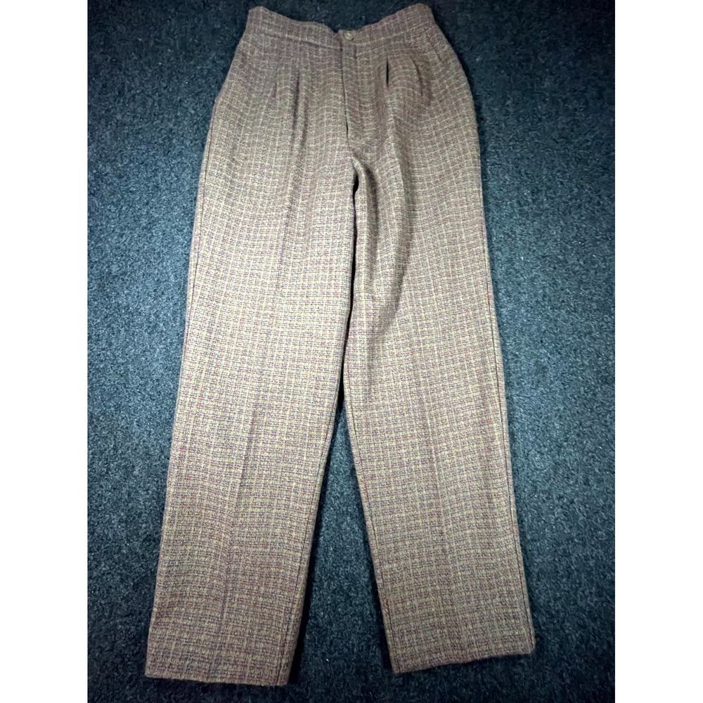Vintage Thats Me Dress Slacks Pants Women 5/6 Multi Tweed High Rise Straight Leg